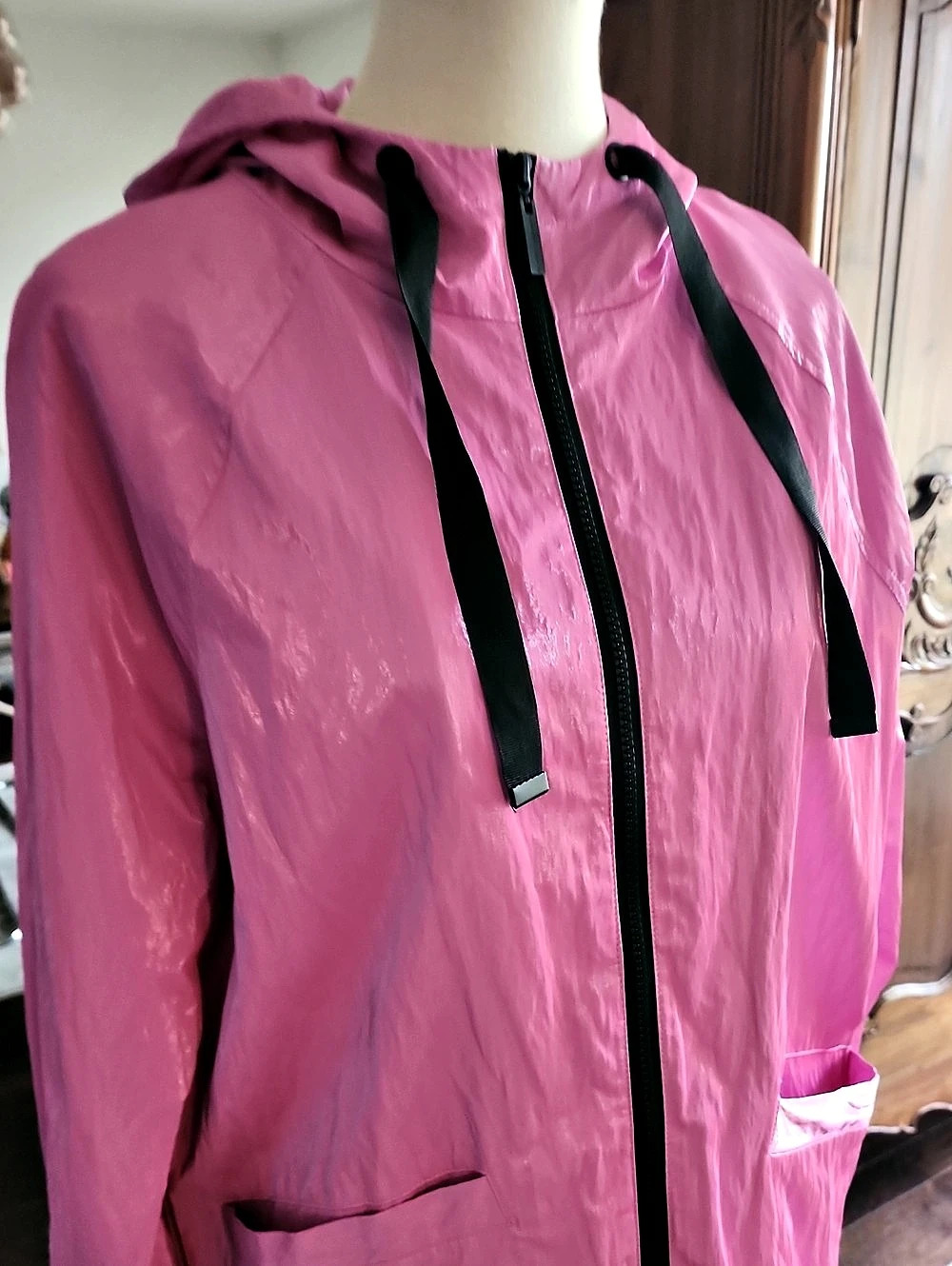Nikki Jones Pink Hooded Zip Jacket